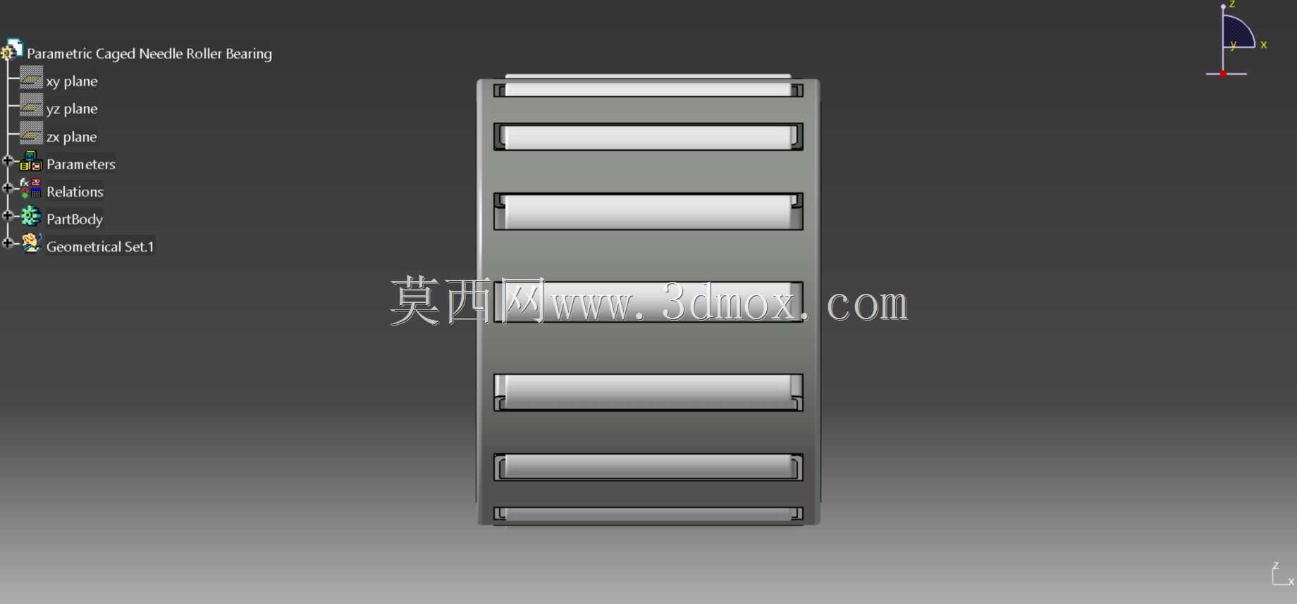 参数化保持架滚针轴承