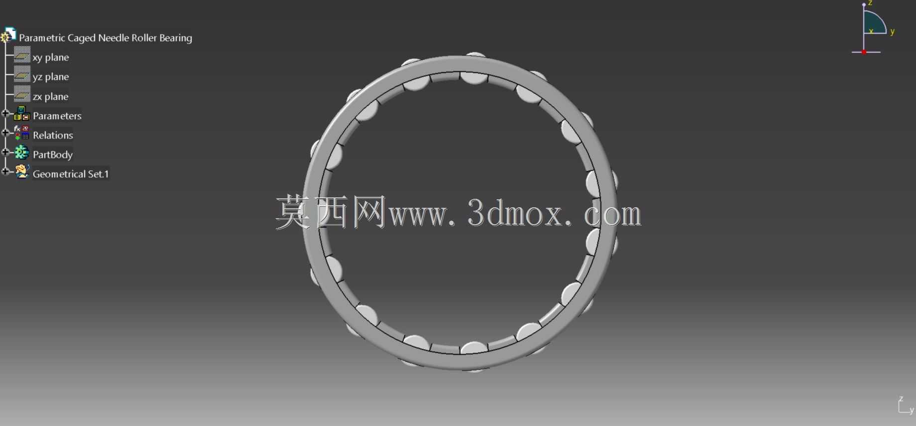 参数化保持架滚针轴承