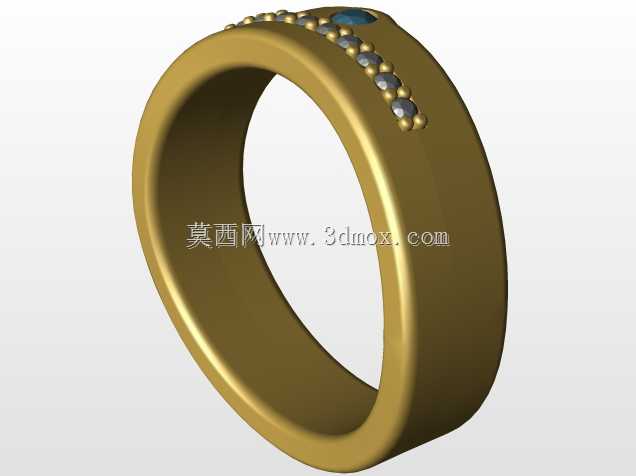三维CAD结婚戒指-免费三维模型