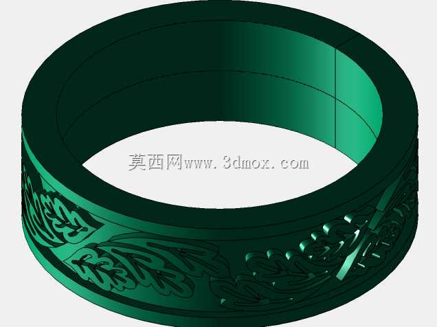 无珐琅3D模型3D CAD结婚戒指