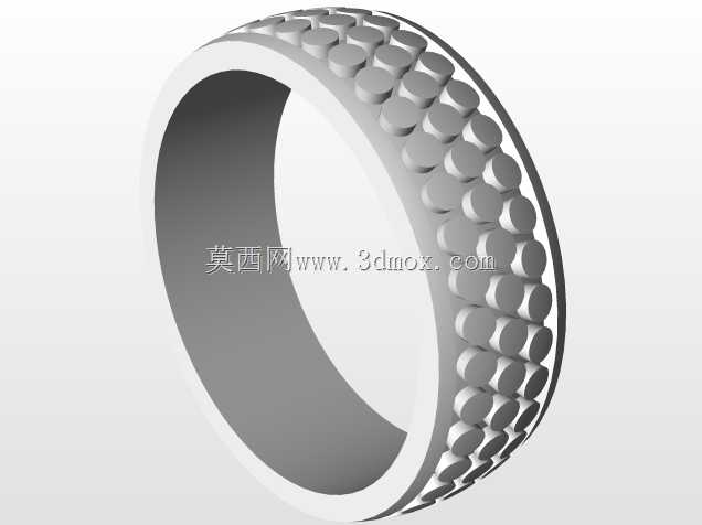 无珐琅3D模型3D CAD结婚戒指