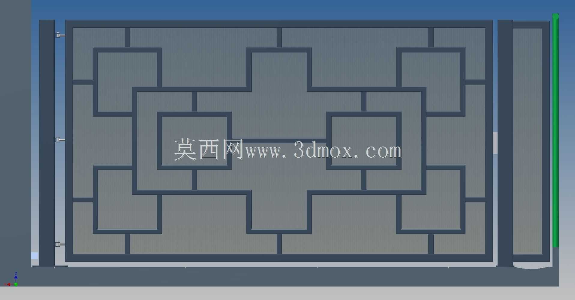 顶部设计闸门