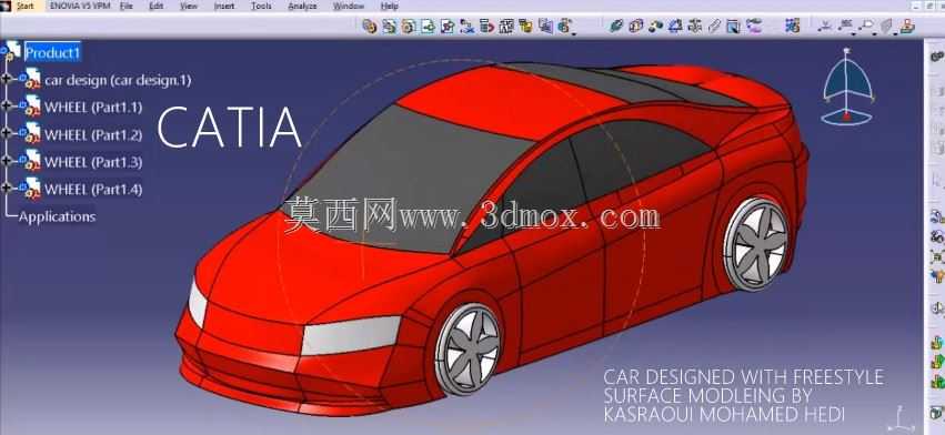 CATIA |初学者汽车设计|曲面造型