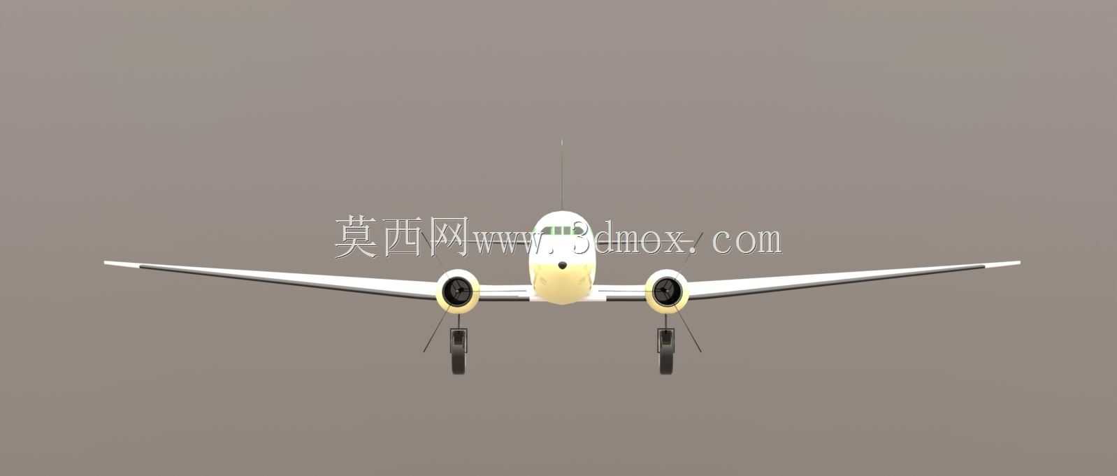 SOLIDWORKS�ϵĵ�����˹DC-2�Ŷ��ɻ�