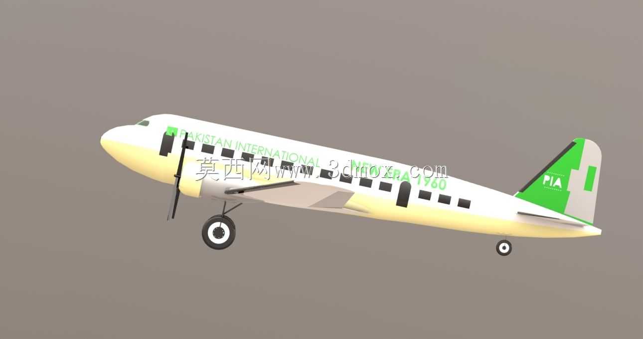 SOLIDWORKS�ϵĵ�����˹DC-2�Ŷ��ɻ�