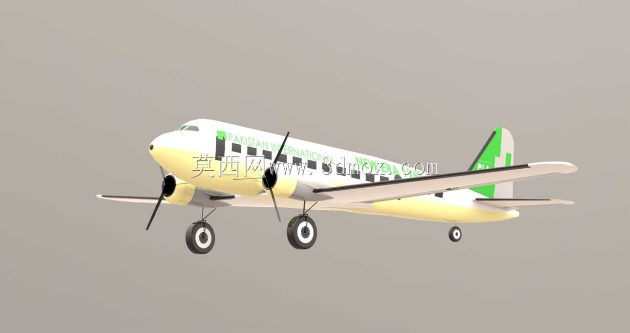 SOLIDWORKS�ϵĵ�����˹DC-2�Ŷ��ɻ�