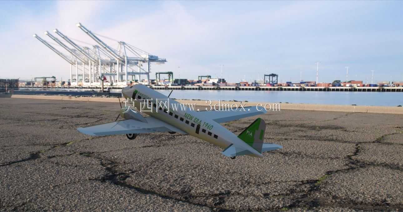 SOLIDWORKS�ϵĵ�����˹DC-2�Ŷ��ɻ�