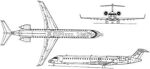 solidworks�ϵ��Ӱ͵�CRJ1000