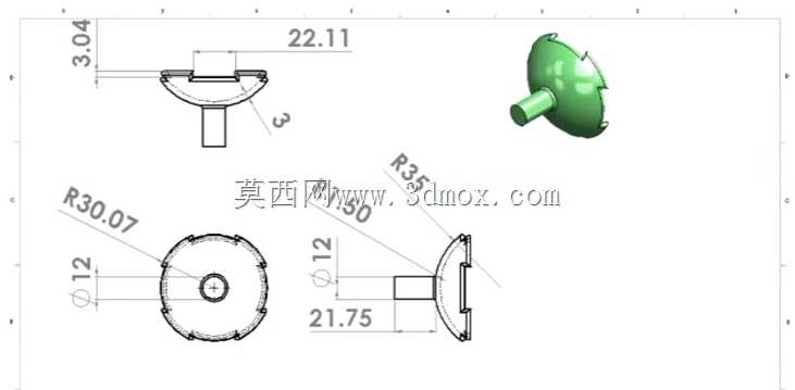 SOLIDWORKS�ϵļ�ʽǧ�ﶥ