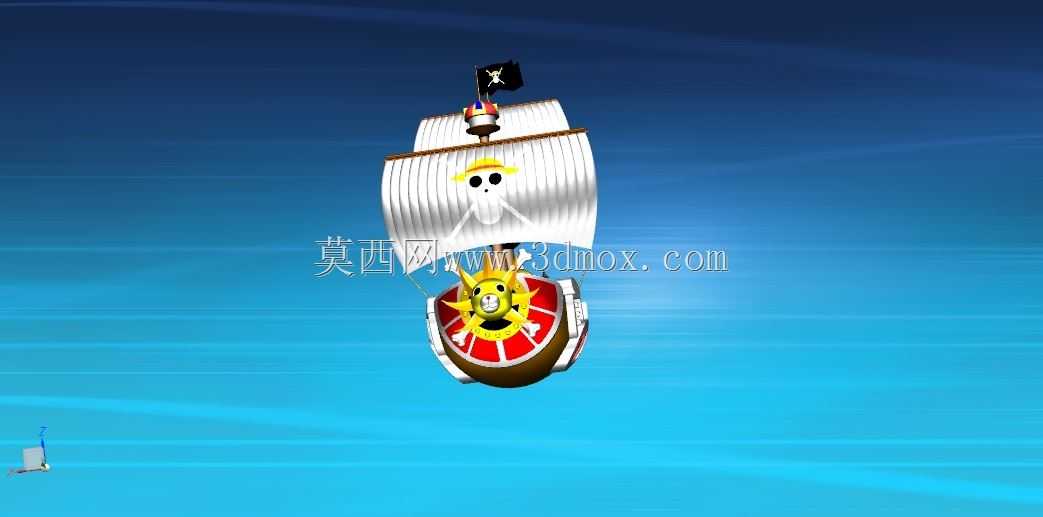 动漫主题仿古帆船千阳号造型设计