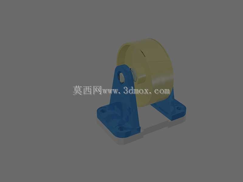 工业重载定向支撑脚轮结构设计