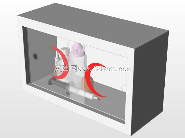 壁挂式药房药品收纳展示壁柜结构