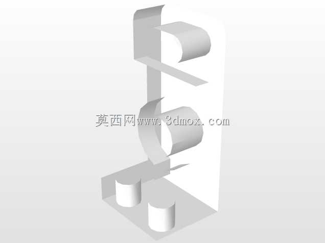 带腰型槽与通孔的立式支撑座结构