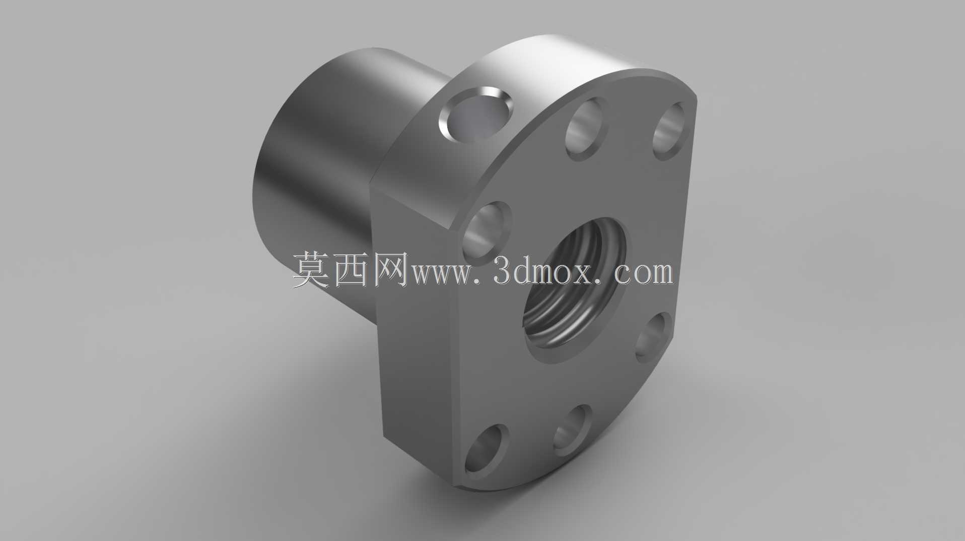 滚珠丝杠螺母-Fusion 360模块化设计