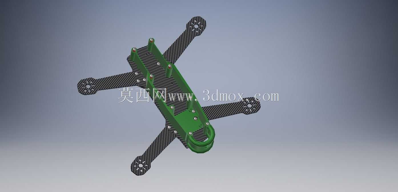 ZMR250机身带有F4 V3 flightcontroller支架。