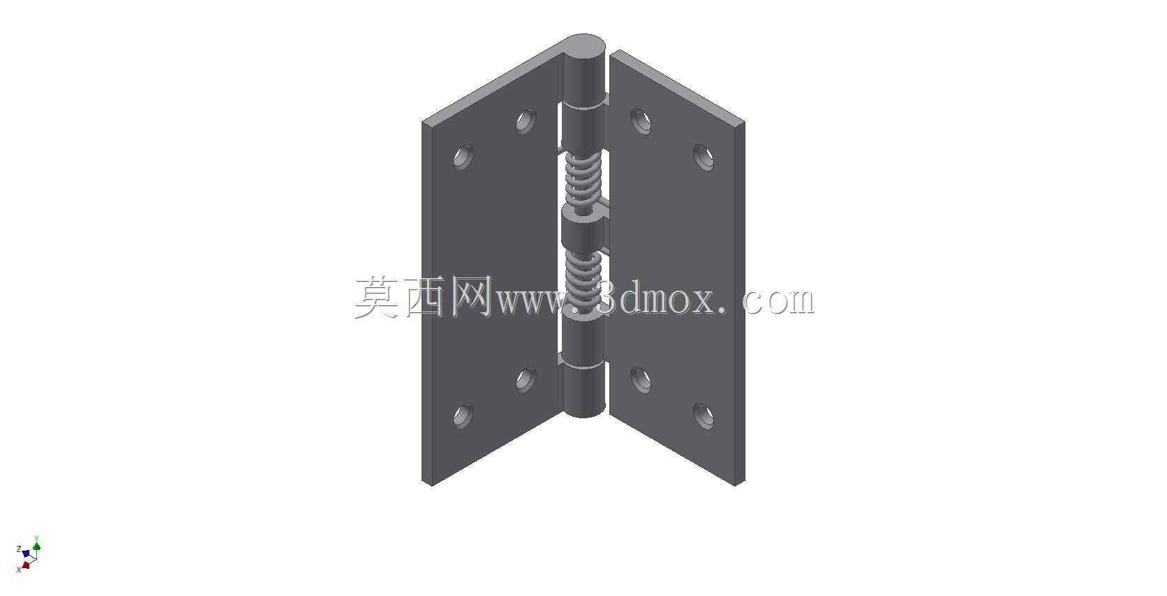 带电线的3D打印铰链