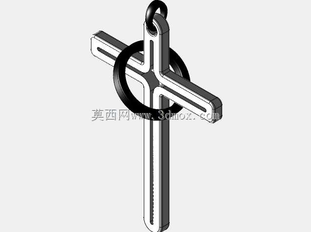 碳十字吊坠和金戒指
