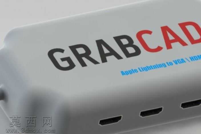 抓住CADIphone信号转换器(苹果闪电连接器连接到HDMI\VGA\USB)