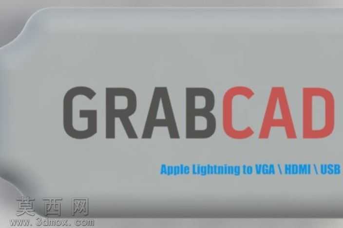 抓住CADIphone信号转换器(苹果闪电连接器连接到HDMI\VGA\USB)