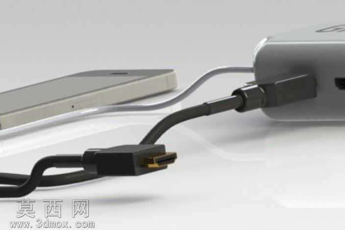 抓住CADIphone信号转换器(苹果闪电连接器连接到HDMI\VGA\USB)