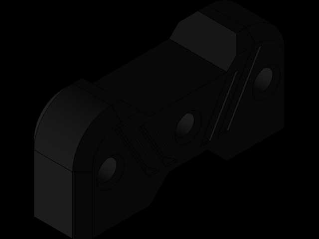 线性执行器平移3D打印安装
