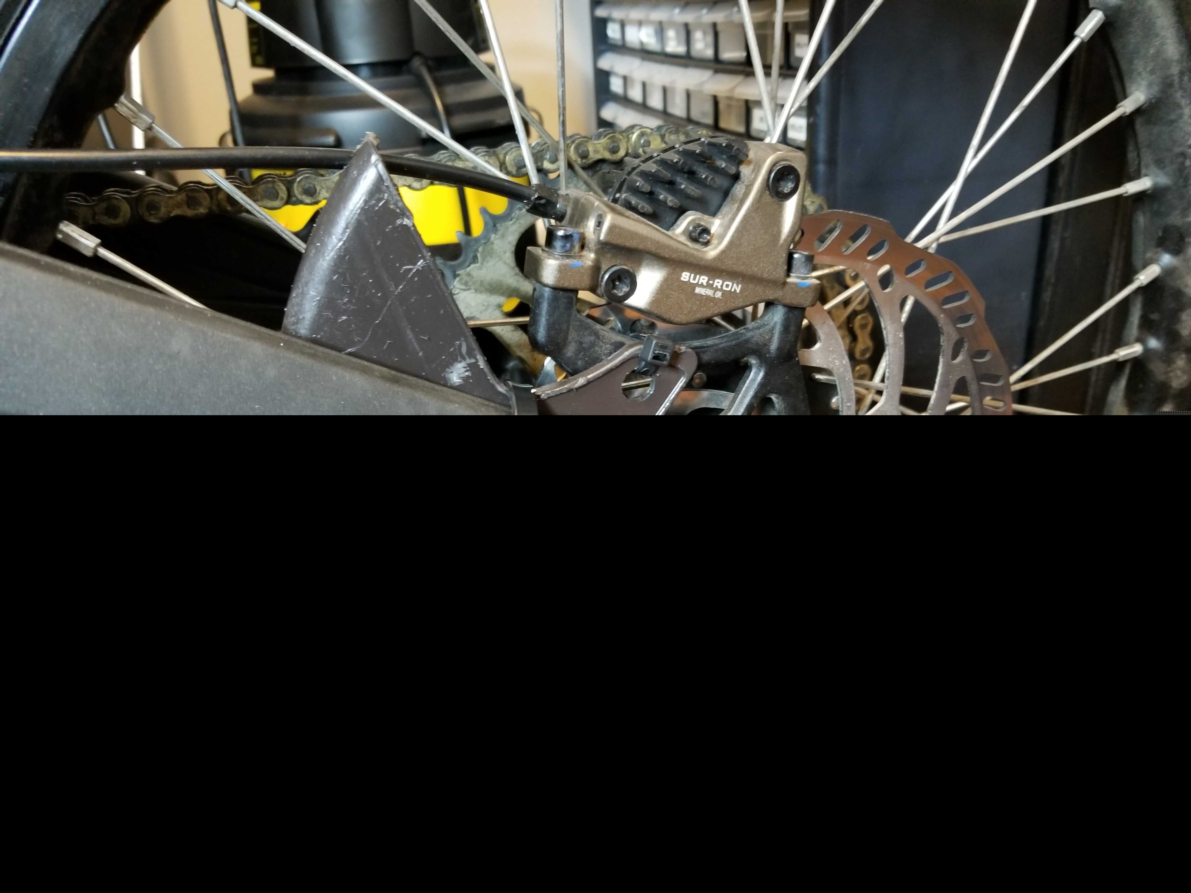 Sur Ron/Segway X160 X260\u0026 2004-2006铃木RMZ250 KX250F OEM后制动盘防护罩