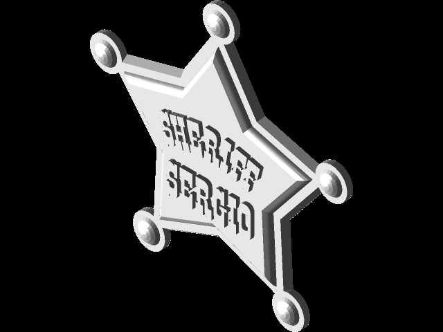 带你名字的警长星(三色)