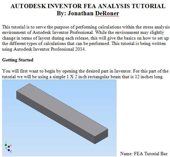 Autodesk Inventor FEA�����̳�