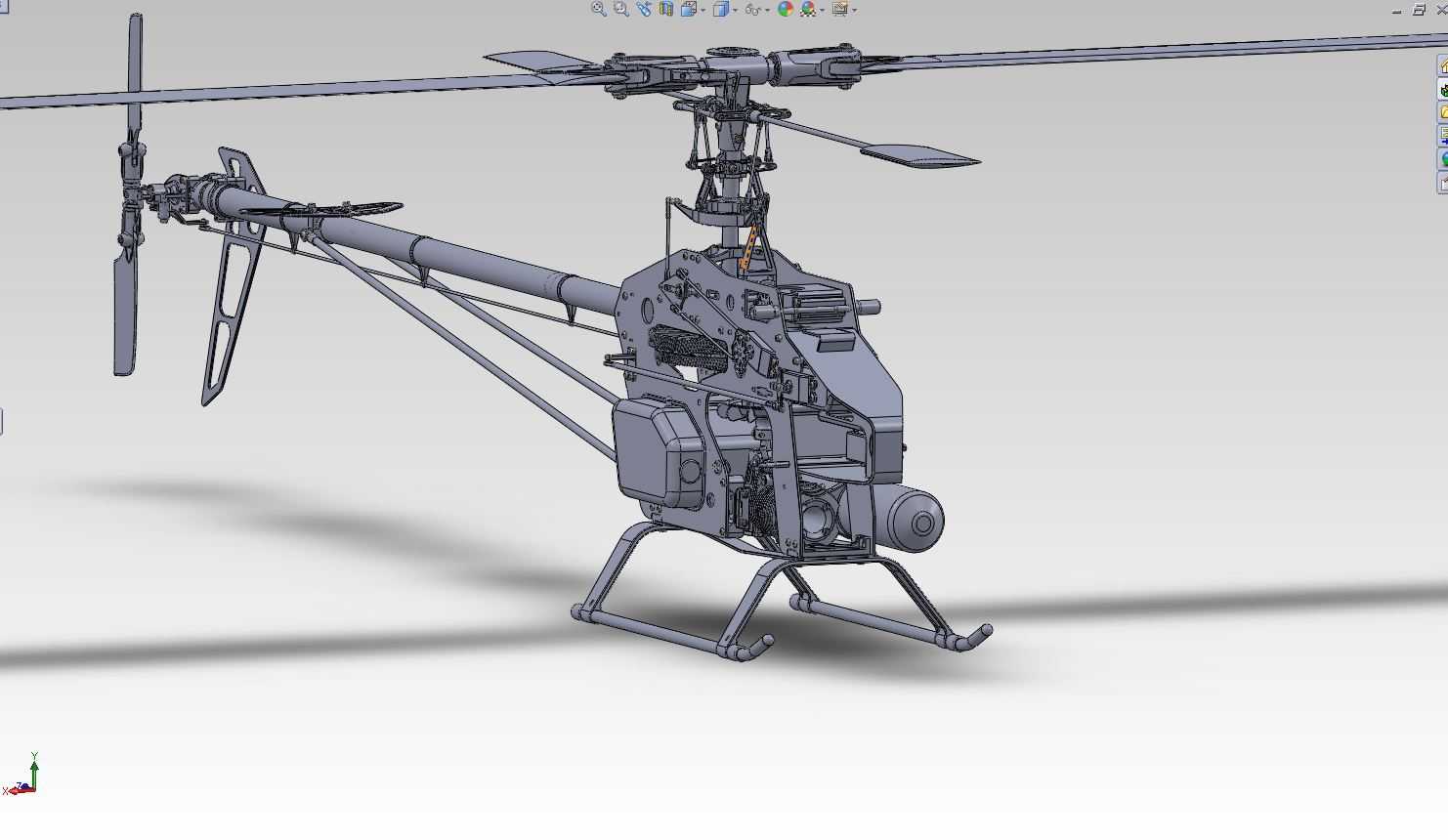 Trex 700 Nitro Solidworks