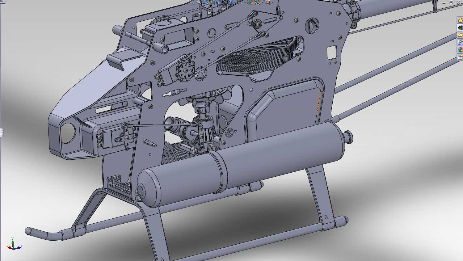 Trex 700 Nitro Solidworks