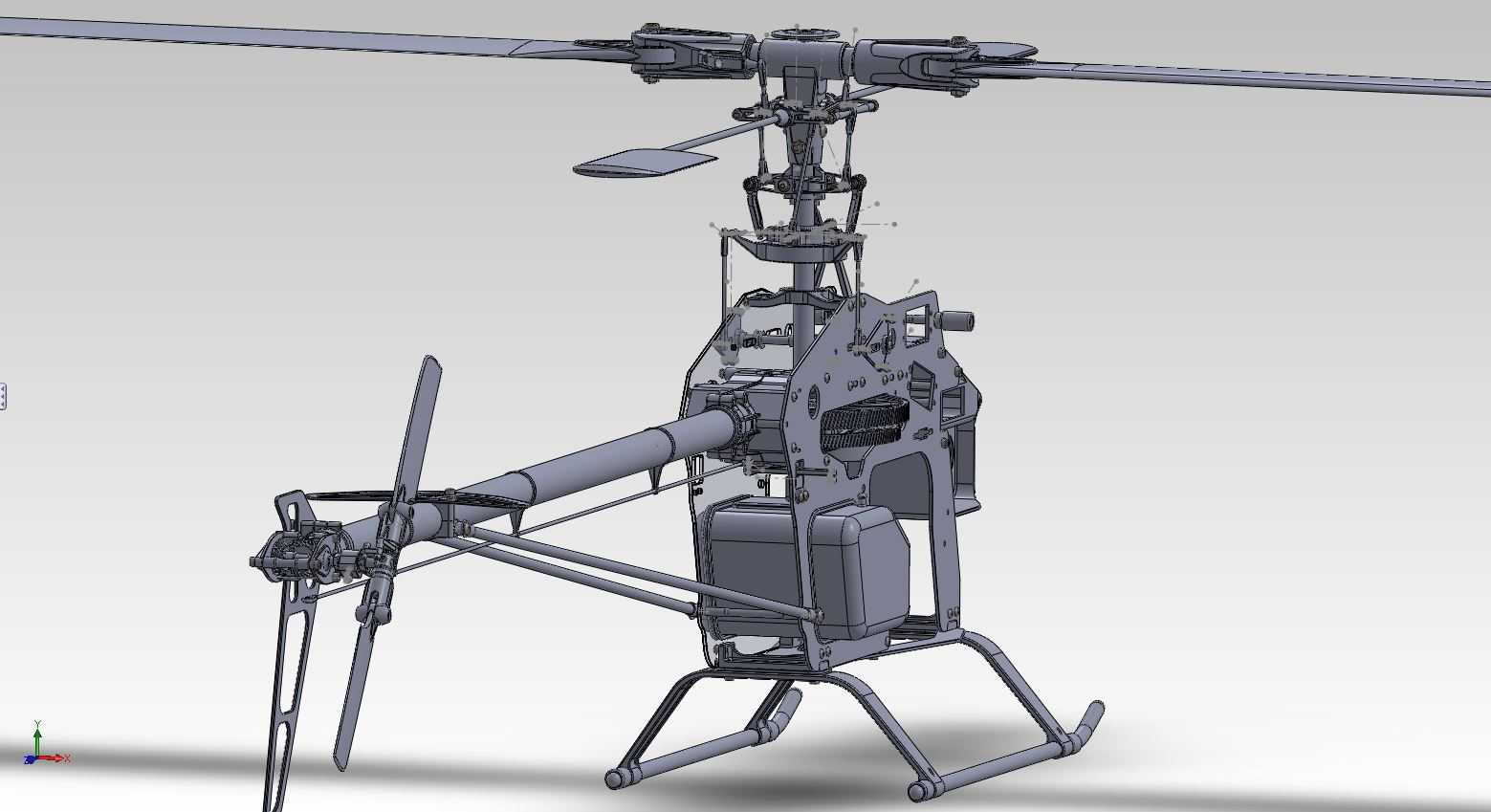 Trex 700 Nitro Solidworks