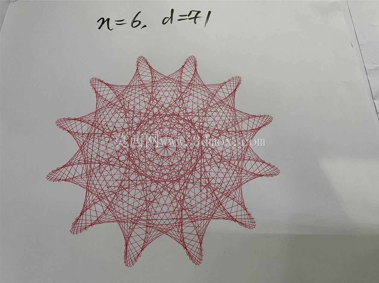 获取大量Maurer Rose数字gCode