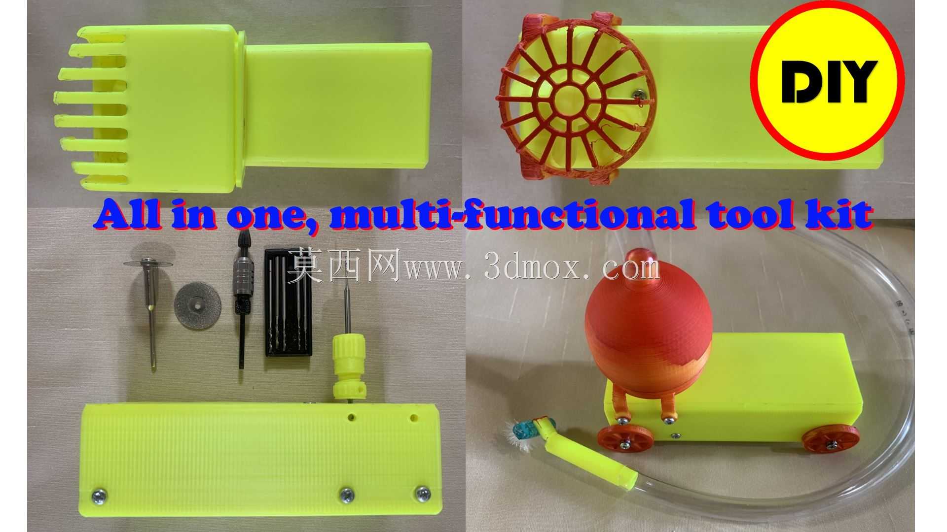 DIY便携式理发器和使用3D打印机的多功能工具包,一应俱全