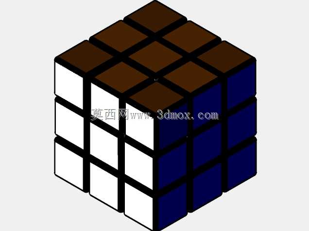 魔方3x3 CAD模型