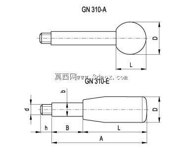 ���ٸ��ֱ�Elesa Ganter M6-M12����̨����Solidworks