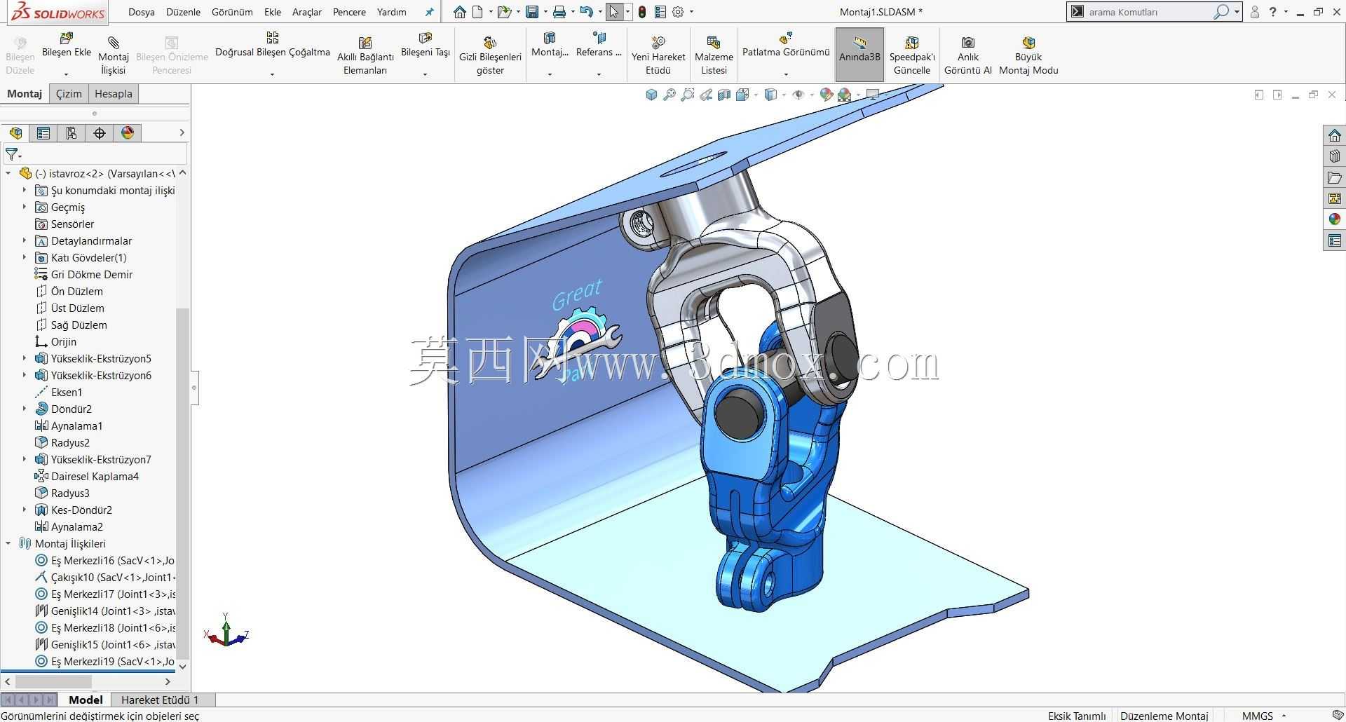 SolidWorks�������ϼ���ͨ��Mafsal?li?kisi��-B?l��m-17