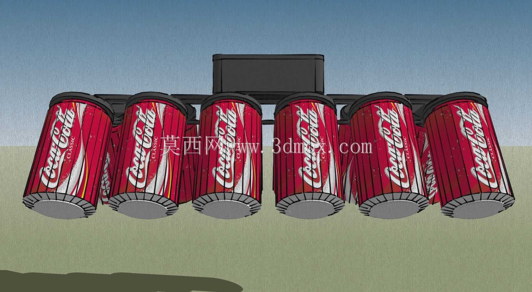 用于3D打印的可口可乐罐V12 LED灯