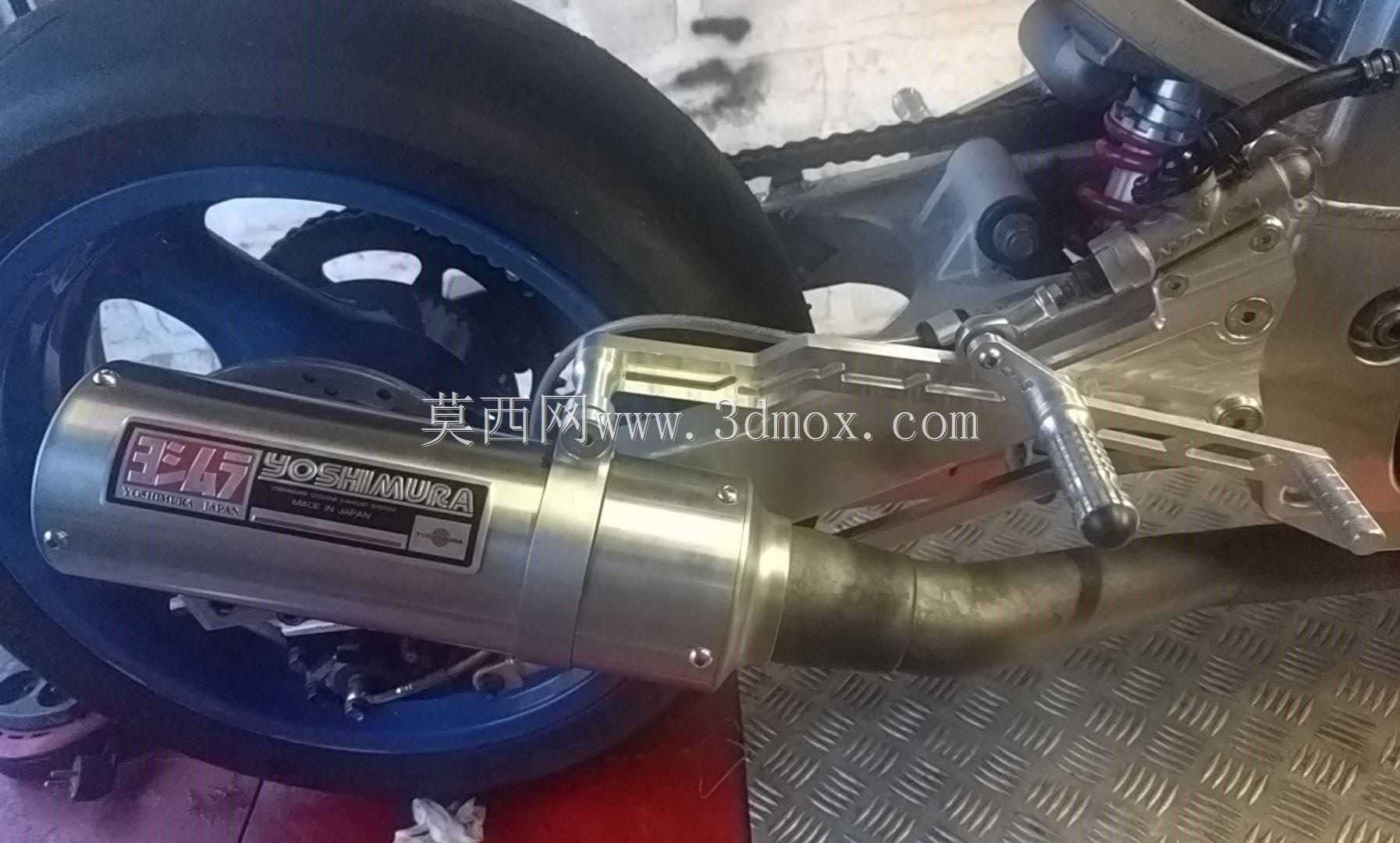 Platine Arrière支架氟利昂+固定Echappent 1100 GSXR