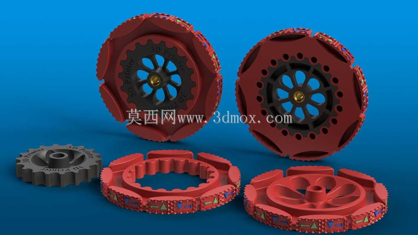 每台livellare床配备一套鲁塔标准火炮X1-espansore o Ruota grande,con filetto M5