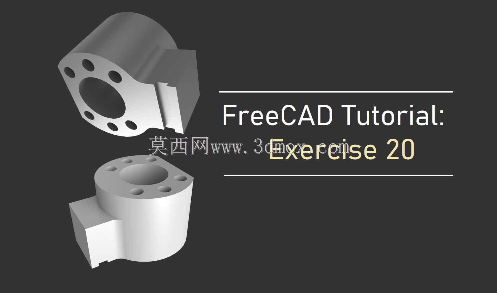 带孔详图FreeCAD教程