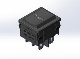 在6A 250V上开关MRS 203A C0 6引脚ON OFF