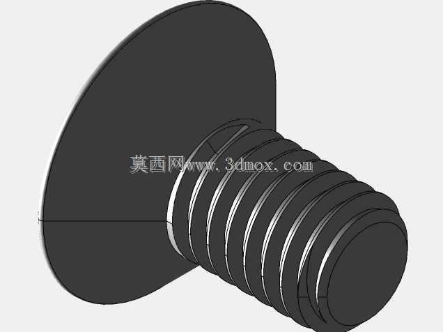 公制沉头平头螺栓螺钉M6和螺母