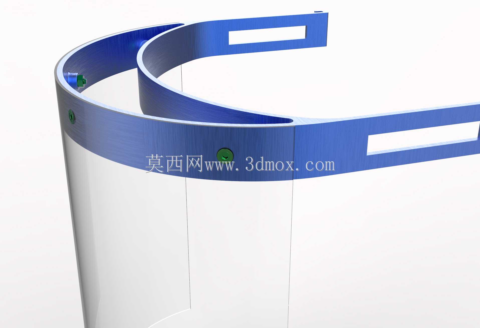 冠状病毒面罩(沉头螺钉设计)