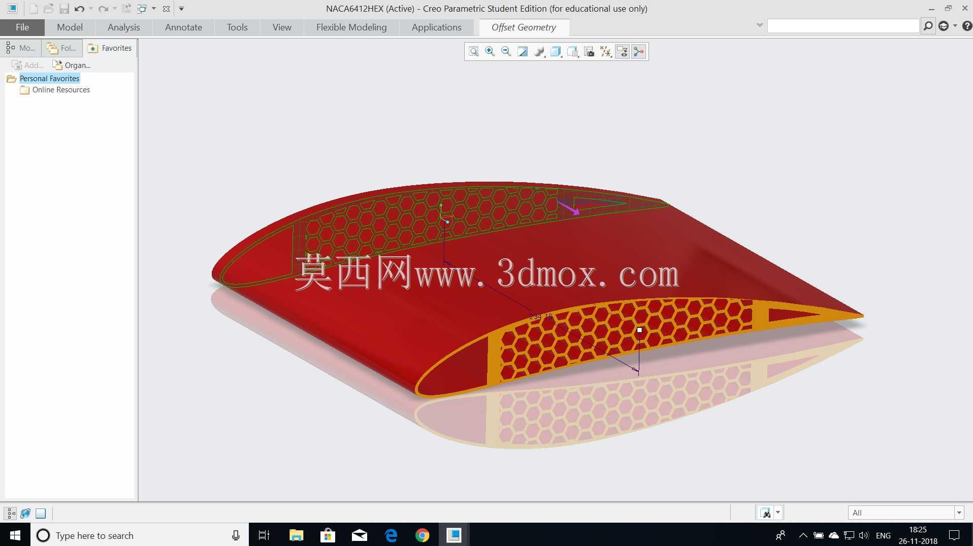 NACA 6412机翼-六边形结构-版权所有