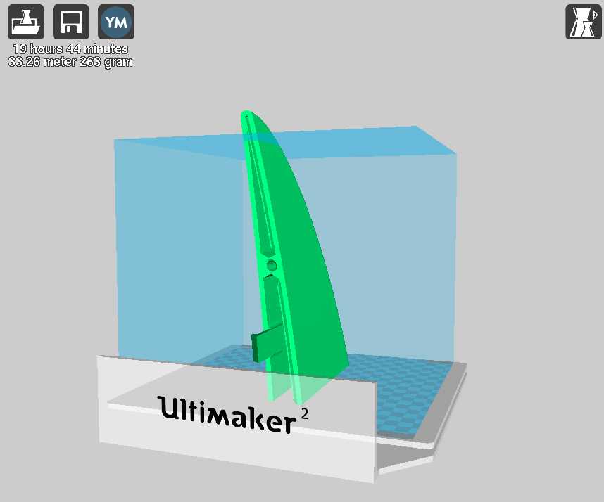 适用于3D打印的按扣式SUP挡板