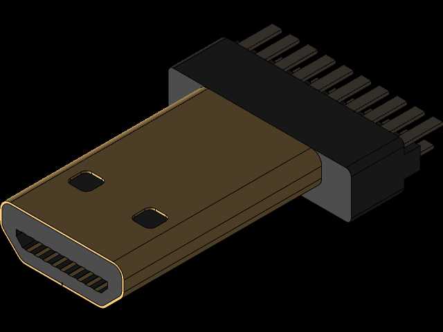 HDMI D(微型HDMI)PCB垂直
