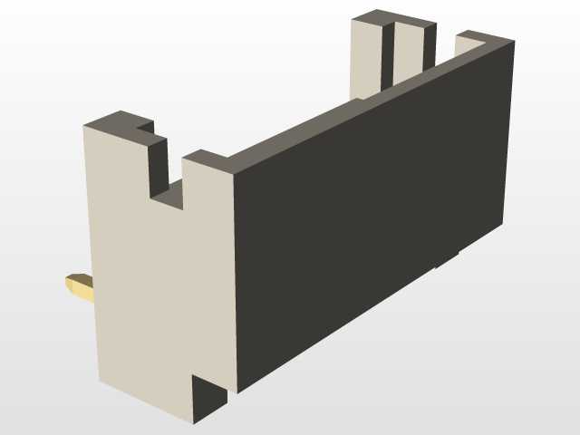Hirose DF13通孔直角(倾角)