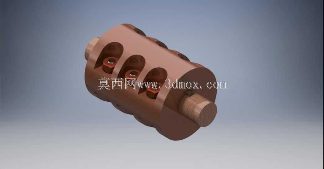 分体式套筒联轴器| autodesk inventor |零件设计和装配