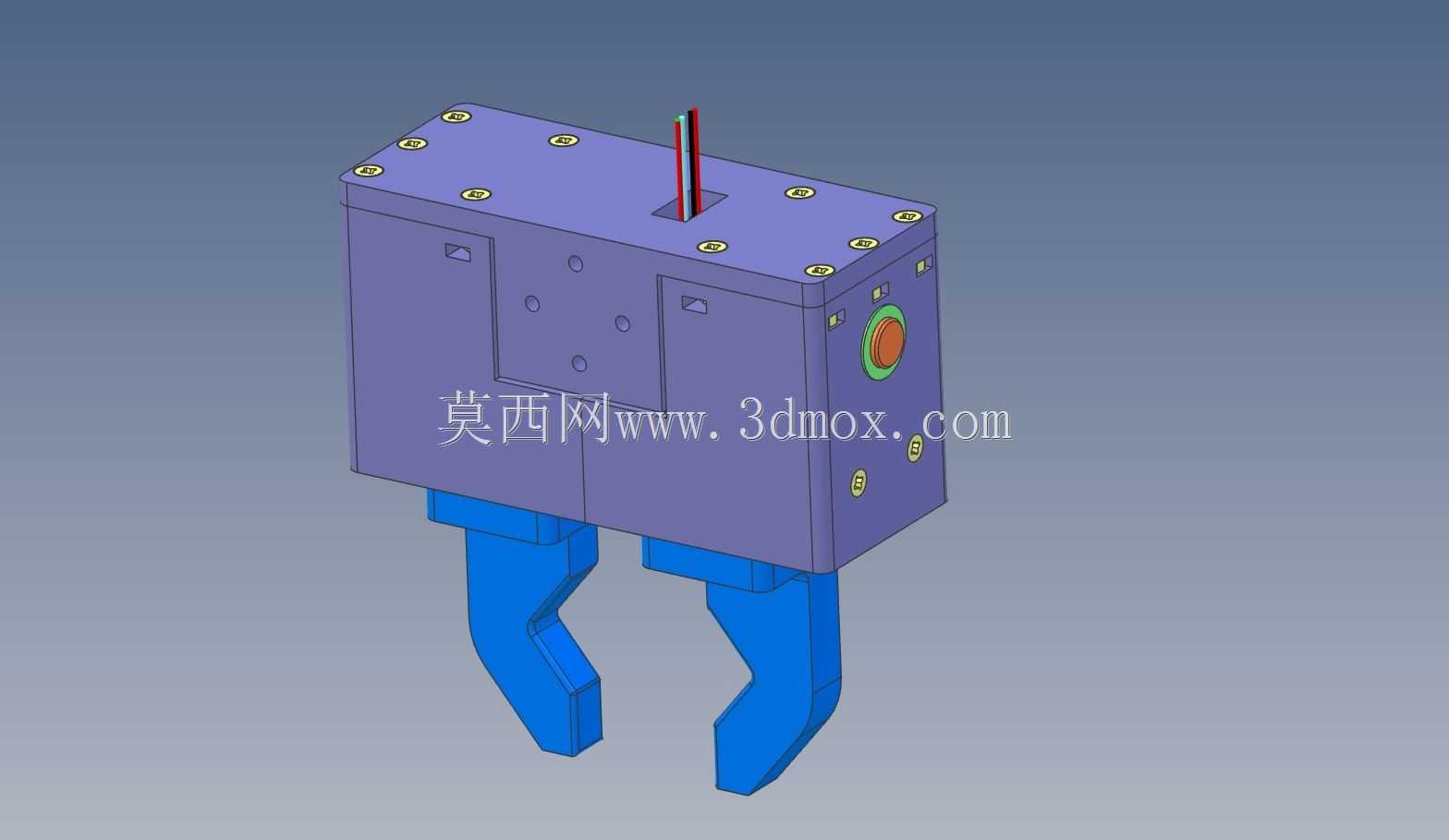 带NEMA11步进电机的双爪中心夹持器