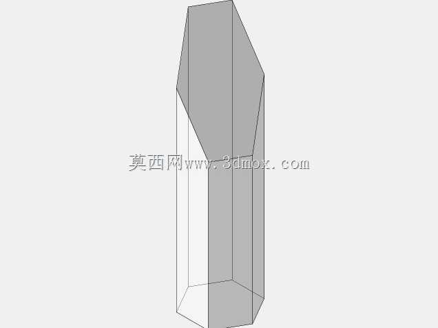 六角玻璃奖杯模板模型